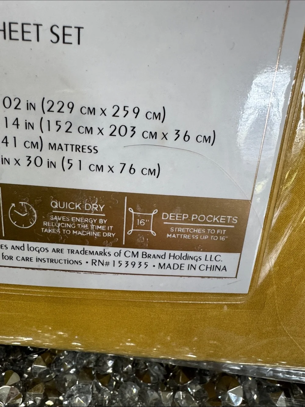 Catherine Malandrino 6 piece Queen Sheet Set - Mustard Yellow NEW